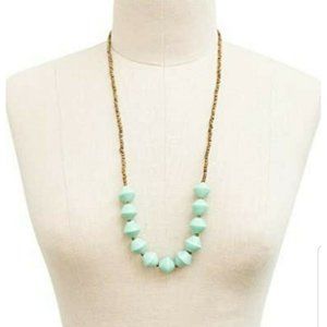 Thirty One Bits The Romantic Mint Necklace. African beaded handmade $30. NWT new